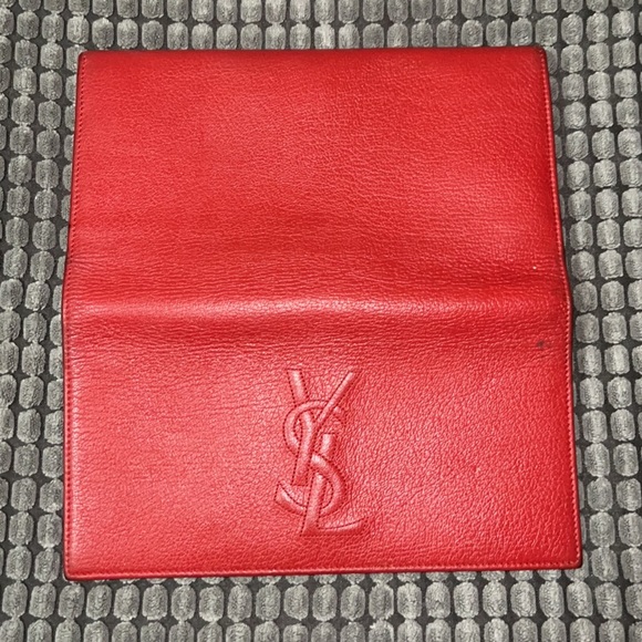 YSL Red Belle Du Jour Long Wallet - Picture 3 of 14
